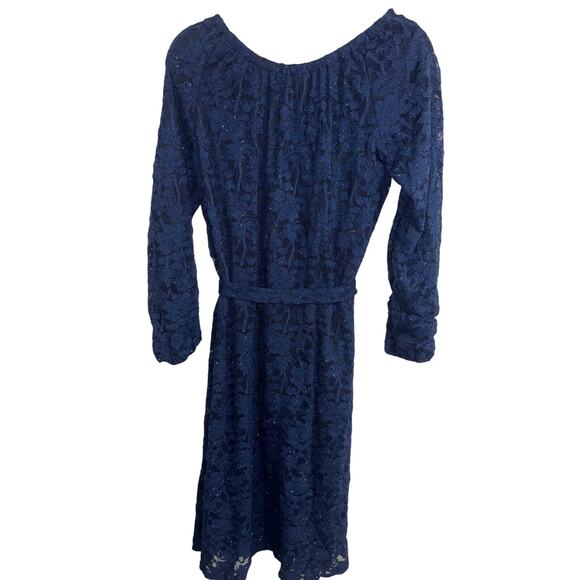 Lularoe NWT Elegant Blue Sequin Dress /Waistband Med. - Picture 2 of 6